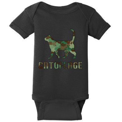 Camo Cat Catoflage Funny Cat Lover Cute Kitten Meow Cats Baby Bodysuit