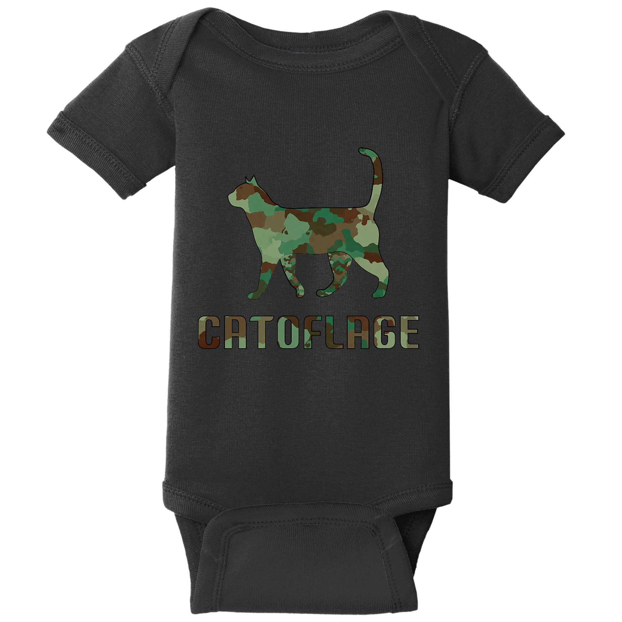 Camo Cat Catoflage Funny Cat Lover Cute Kitten Meow Cats Baby Bodysuit