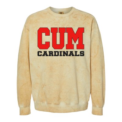 Cum C.A.R.D.I.N.A.L.S Christian University Michigan Colorblast Crewneck Sweatshirt