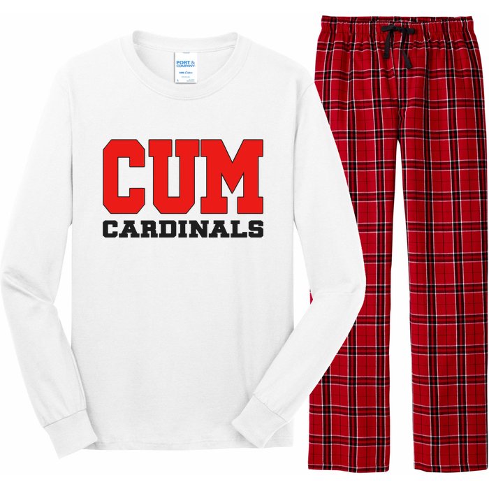 Cum C.A.R.D.I.N.A.L.S Christian University Michigan Long Sleeve Pajama Set