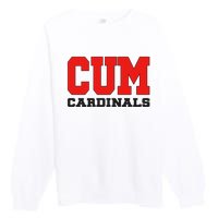 Cum C.A.R.D.I.N.A.L.S Christian University Michigan Premium Crewneck Sweatshirt