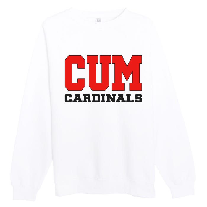 Cum C.A.R.D.I.N.A.L.S Christian University Michigan Premium Crewneck Sweatshirt