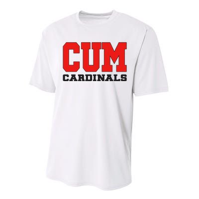 Cum C.A.R.D.I.N.A.L.S Christian University Michigan Performance Sprint T-Shirt