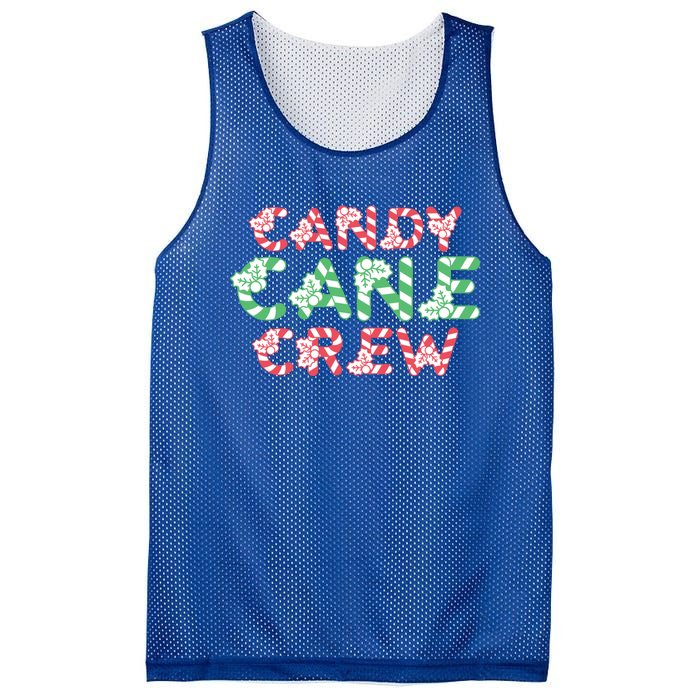 Candy Cane Crew Christmas Sweets Family Matching Costume Great Gift Mesh Reversible Basketball Jersey Tank