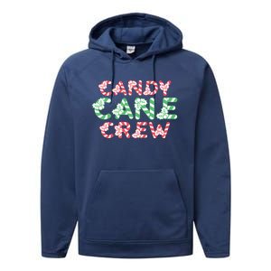 Candy Cane Crew Christmas Sweets Family Matching Costume Great Gift Performance Fleece Hoodie