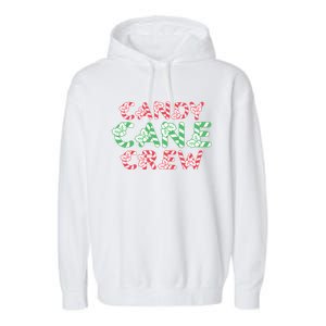 Candy Cane Crew Christmas Sweets Family Matching Costume Great Gift Garment-Dyed Fleece Hoodie