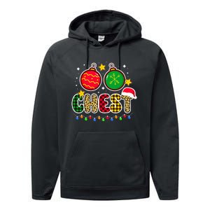 Couples Christmas Chestnuts Matching Chest And Nuts Performance Fleece Hoodie