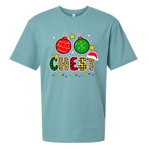 Couples Christmas Chestnuts Matching Chest And Nuts Sueded Cloud Jersey T-Shirt