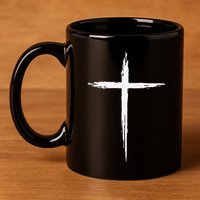 Christian Cross Christians Jesus Christ Cross 11oz C Handle Ceramic Mug