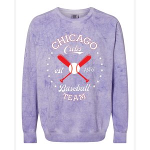 Cubs Chicago Colorblast Crewneck Sweatshirt