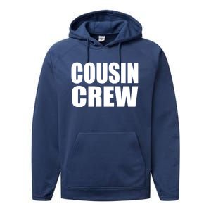 Cousin Crew Cousins Are Siblings Family Reunion Cousin Crew Gift Performance Fleece Hoodie