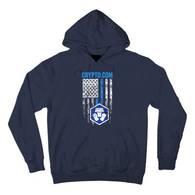 Crypto Com Coin With American Flag Tall Hoodie