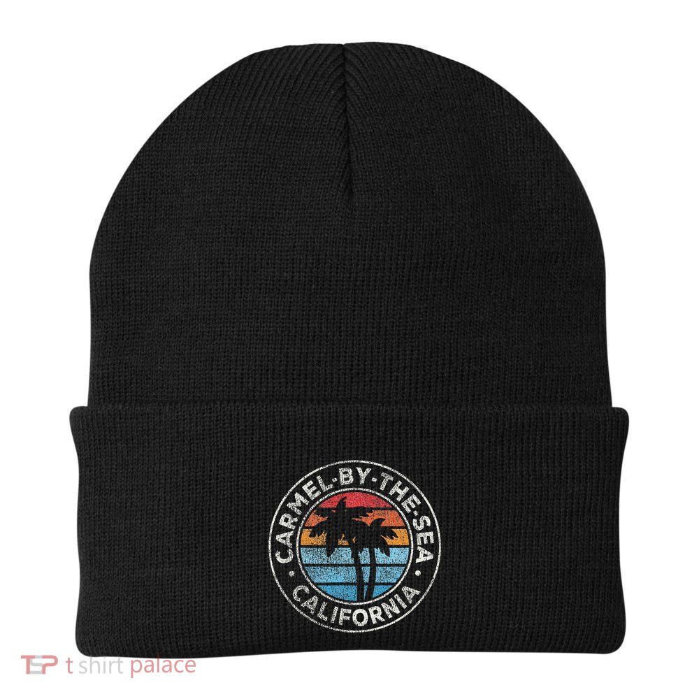Carmel California Ca Vintage Graphic Retro 70s Beanie