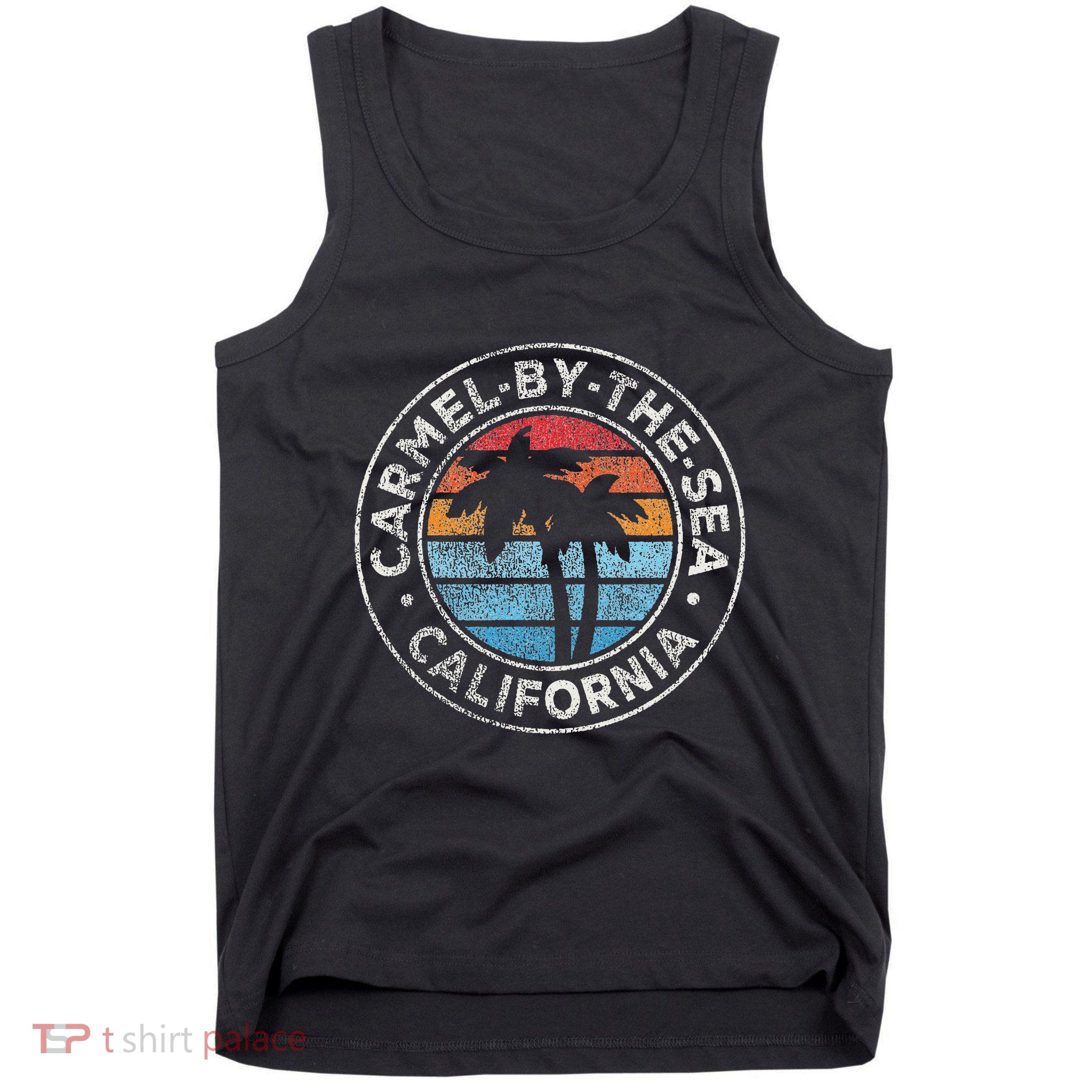 Carmel California Ca Vintage Graphic Retro 70s Tank Top