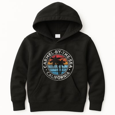 Carmel California Ca Vintage Graphic Retro 70s Kids Hoodie