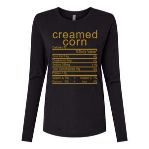 Creamed Corn Womens Cotton Relaxed Long Sleeve T-Shirt