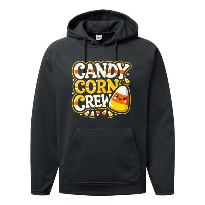 Candy Corn Crew Candy Love Halloween Sweet Performance Fleece Hoodie