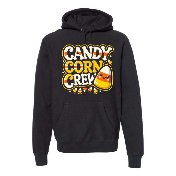 Candy Corn Crew Candy Love Halloween Sweet Premium Hoodie