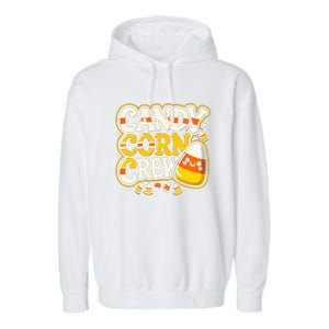 Candy Corn Crew Candy Love Halloween Sweet Garment-Dyed Fleece Hoodie