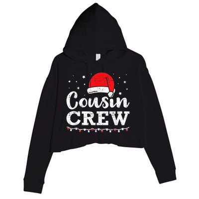 Christmas cousin crew Crop Fleece Hoodie