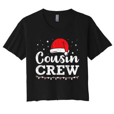 Christmas cousin crew Women's Crop Top Tee