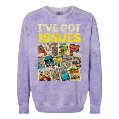 Comic Collector Comic Reader Reading Comic Books Colorblast Crewneck Sweatshirt