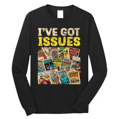 Comic Collector Comic Reader Reading Comic Books Long Sleeve Shirt