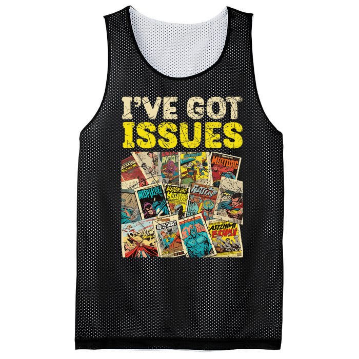 Comic Collector Comic Reader Reading Comic Books Mesh Reversible Basketball Jersey Tank