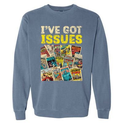 Comic Collector Comic Reader Reading Comic Books Garment-Dyed Sweatshirt