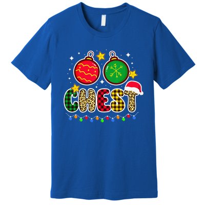 Couples Christmas Chestnuts Matching Chest And Nuts Gift Premium T-Shirt