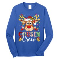 Christmas Cousin Crew Reindeer Santa Hat Lightsns Long Sleeve Shirt