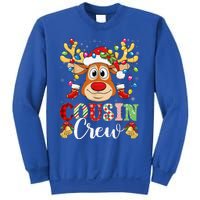 Christmas Cousin Crew Reindeer Santa Hat Lightsns Sweatshirt