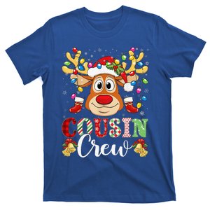 Christmas Cousin Crew Reindeer Santa Hat Lightsns T-Shirt