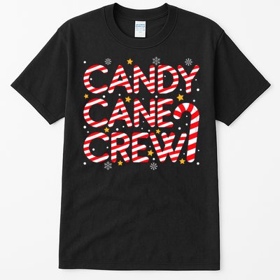 Candy Cane Crew Christmas Candy Cane Xmas Pajamas Tall T-Shirt