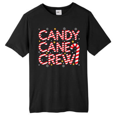 Candy Cane Crew Christmas Candy Cane Xmas Pajamas Tall Fusion ChromaSoft Performance T-Shirt