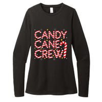 Candy Cane Crew Christmas Candy Cane Xmas Pajamas Womens CVC Long Sleeve Shirt