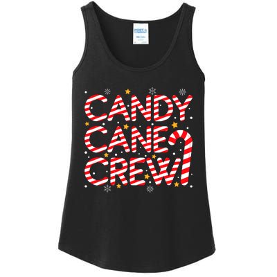 Candy Cane Crew Christmas Candy Cane Xmas Pajamas Ladies Essential Tank