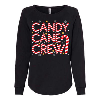 Candy Cane Crew Christmas Candy Cane Xmas Pajamas Womens California Wash Sweatshirt