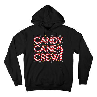 Candy Cane Crew Christmas Candy Cane Xmas Pajamas Tall Hoodie