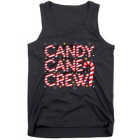 Candy Cane Crew Christmas Candy Cane Xmas Pajamas Tank Top