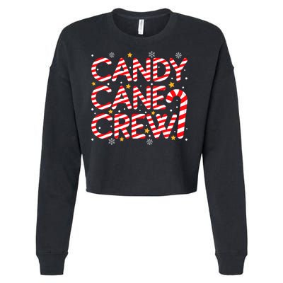 Candy Cane Crew Christmas Candy Cane Xmas Pajamas Cropped Pullover Crew