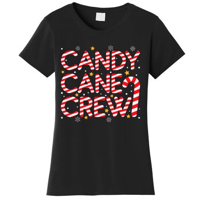 Candy Cane Crew Christmas Candy Cane Xmas Pajamas Women's T-Shirt