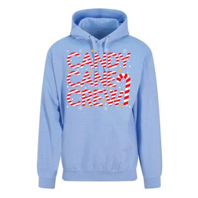 Candy Cane Crew Christmas Candy Cane Xmas Pajamas Unisex Surf Hoodie