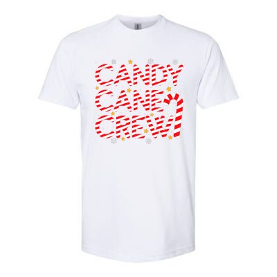 Candy Cane Crew Christmas Candy Cane Xmas Pajamas Softstyle CVC T-Shirt