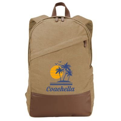 C.O.A.C.H.E.L.L.A California Ca City Beach Tourist Cotton Canvas Backpack
