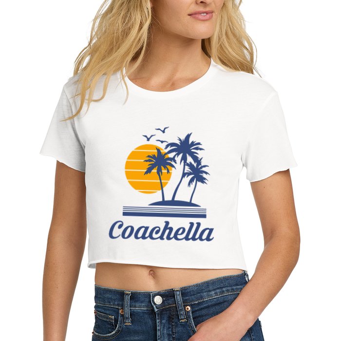 C.O.A.C.H.E.L.L.A California Ca City Beach Tourist Crop Top