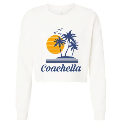 C.O.A.C.H.E.L.L.A California Ca City Beach Tourist Cropped Pullover Crew