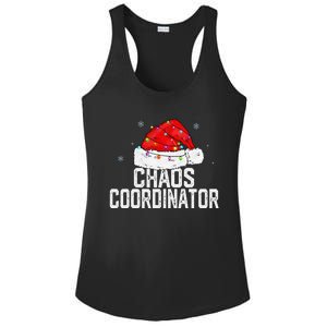 Chaos Coordinator Christmas Funny Family Matching Group Xmas Ladies PosiCharge Competitor Racerback Tank