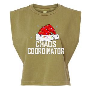 Chaos Coordinator Christmas Funny Family Matching Group Xmas Garment-Dyed Women's Muscle Tee