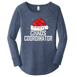 Chaos Coordinator Christmas Funny Family Matching Group Xmas Women's Perfect Tri Tunic Long Sleeve Shirt